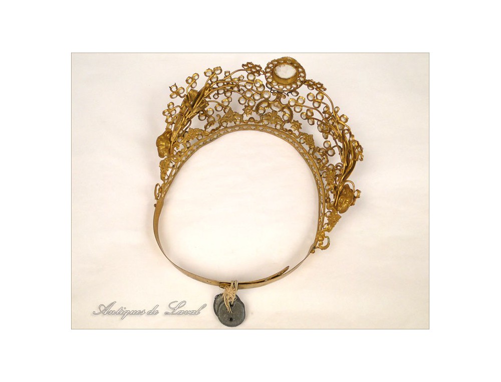  - virgin-brass-gilded-crown-tiara-nineteenth
