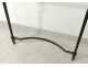 Console Art Deco wrought iron top marble geometric decoration 1940 20th century