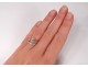 Sterling Silver Ring 18K Oval Diamond Engagement Ring 0.6ct Gold Engagement Ring 3,06gr XXth