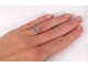 Sterling Silver Ring 18K Oval Diamond Engagement Ring 0.6ct Gold Engagement Ring 3,06gr XXth