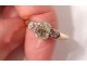 Sterling Silver Ring 18K Oval Diamond Engagement Ring 0.6ct Gold Engagement Ring 3,06gr XXth