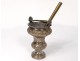 Small sprinkler with bucket to bless silver bronze palmette church XIXth century