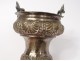 Small sprinkler with bucket to bless silver bronze palmette church XIXth century