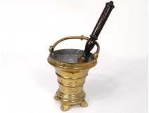 Small sprinkling bucket to bless gilded bronze church XIXth century