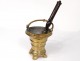 Small sprinkling bucket to bless gilded bronze church XIXth century