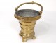 Small sprinkling bucket to bless gilded bronze church XIXth century