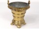 Small sprinkling bucket to bless gilded bronze church XIXth century