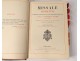 Roman Missal of Altar Latin Mass Red Leather Gilding Cross Towers 1811 XIXth