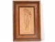 Sculpture low-relief terracotta woman nude nymph Mansini wood frame XIX