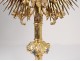 Monstrance monstrance neo-gothic silver vermeil enamels Minerve Favier XIXth