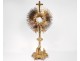 Monstrance monstrance neo-gothic silver vermeil enamels Minerve Favier XIXth