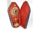 Monstrance monstrance neo-gothic silver vermeil enamels Minerve Favier XIXth