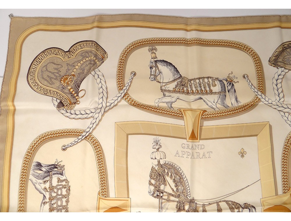 Hermes Silk Scarf Grand Apparat by Jacques Eudel – Carre de Paris