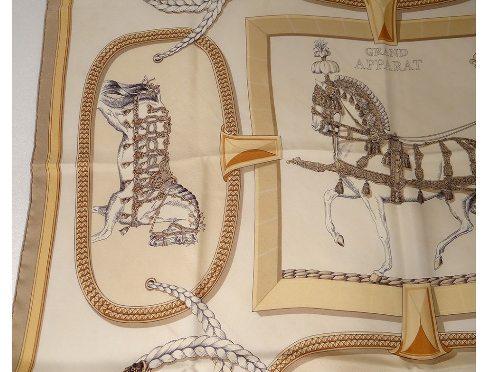 Hermes Silk Scarf Grand Apparat by Jacques Eudel – Carre de Paris