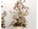 Pair of porcelain bridal vases Paris bouquets flowers Napoleon III XIXth c.