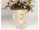 Pair of porcelain bridal vases Paris bouquets flowers Napoleon III XIXth c.