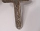 Cross of communion pendant silver solid Mane Nobiscum chalice church XIXth century