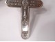 Cross of communion pendant silver solid Mane Nobiscum chalice church XIXth century