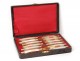 12 dessert knives nacre silver vermeil Minerve goldsmith Puiforcat XIXth