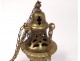 Ancient censer of antique bronze church french censer 20th century