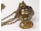 Ancient censer of antique bronze church french censer 20th century