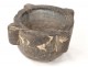 Small mortar gray apothecary mortar mortar XIXth century