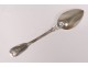 12 spoons solid silver coffee net Minerva goldsmith Cottat monogram 19th