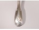 12 spoons solid silver coffee net Minerva goldsmith Cottat monogram 19th