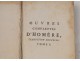 Three books of Homer&#39;s Iliad Complete Works 1784