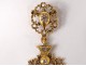 Norman cross Saint-Lô gilt metal rhinestone jewel twentieth century