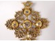 Norman cross Saint-Lô gilt metal rhinestone jewel twentieth century