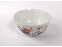 Small porcelain sake bowl Japan Imari flowers gilding nineteenth century