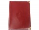 Notebook cover notebook Must Cartier Paris vintage burgundy leather twentieth