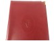 Notebook cover notebook Must Cartier Paris vintage burgundy leather twentieth