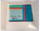 Silk square scarf Christian Dior Aerospace vintage collection pouch