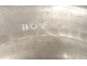 Flat round tin punch 1671 monogram seventeenth century