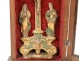 Crucifix oratorical Christ carved wood polychrome South France Italy XVIII