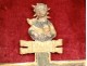 Crucifix oratorical Christ carved wood polychrome South France Italy XVIII