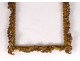 Small picture frame Louis XV golden brass rockery foliage frame nineteenth