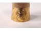 Thimble 18K solid gold eagle head holster Napoleon III 6.56gr thimble nineteenth