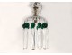 Small chandelier with cut crystal pendants Baccarat color late nineteenth century