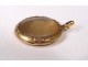 18ct solid gold picture holder with gold foliage ribbons 19th century