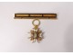 Small medal Order Saint-Louis gold solid enamel cross flowers lily nineteenth