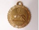 Sterling gold baptism medal 18K zodiac sign bull eagle head 2,05gr Twentieth