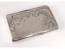 Russian silver cigarette case Moscow Skvortsov 180gr nineteenth