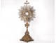 Monstrance neo-gothic monstrance vermeil silver Minerve Armand-Calliat 19th