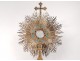 Monstrance neo-gothic monstrance vermeil silver Minerve Armand-Calliat 19th