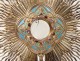 Monstrance neo-gothic monstrance vermeil silver Minerve Armand-Calliat 19th