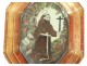 Miniature ex-voto bas-relief Saint Francis of Assisi reliquary eighteenth