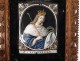 Miniature enamels Limoges portrait King Saint Louis scepter Louis XIV XVII